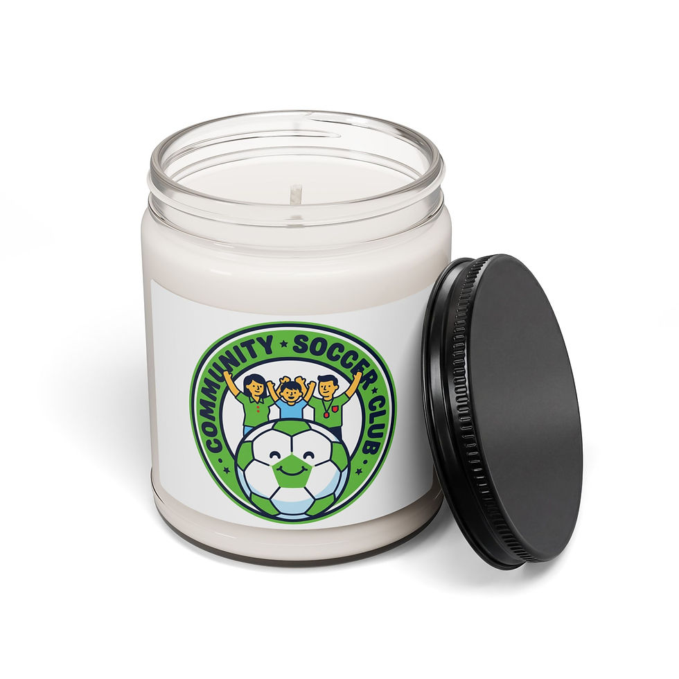 Thumbnail: Community Soccer Club Soy Candle, soccer mom sideline supporter