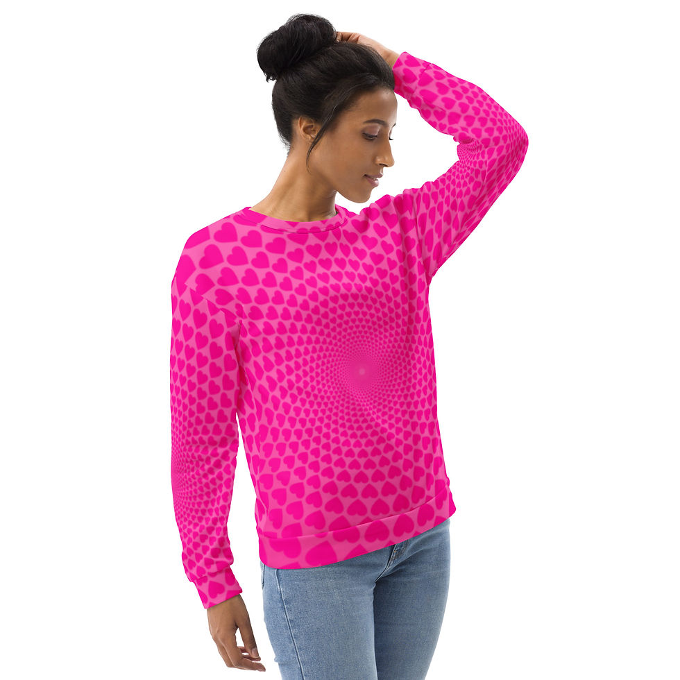 Thumbnail: Faith Sweatshirt - Pink with Hearts