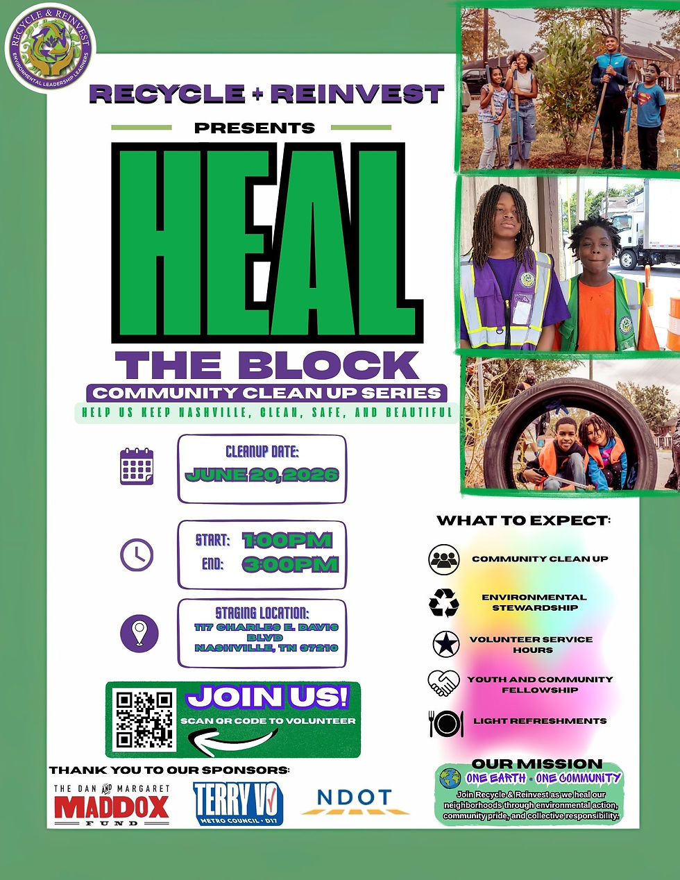 HEAL THE BLOCK – COMMUNITY CLEANUP