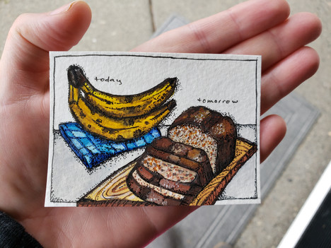Today’s bananas = tomorrow’s banana bread