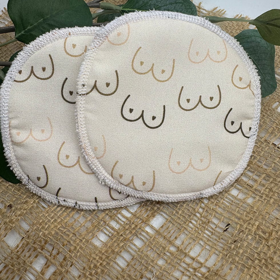 Thumbnail: Boob Print Reusable Nursing Pads