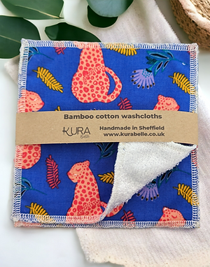 Large Leopard Print super soft Bamboo Wipes