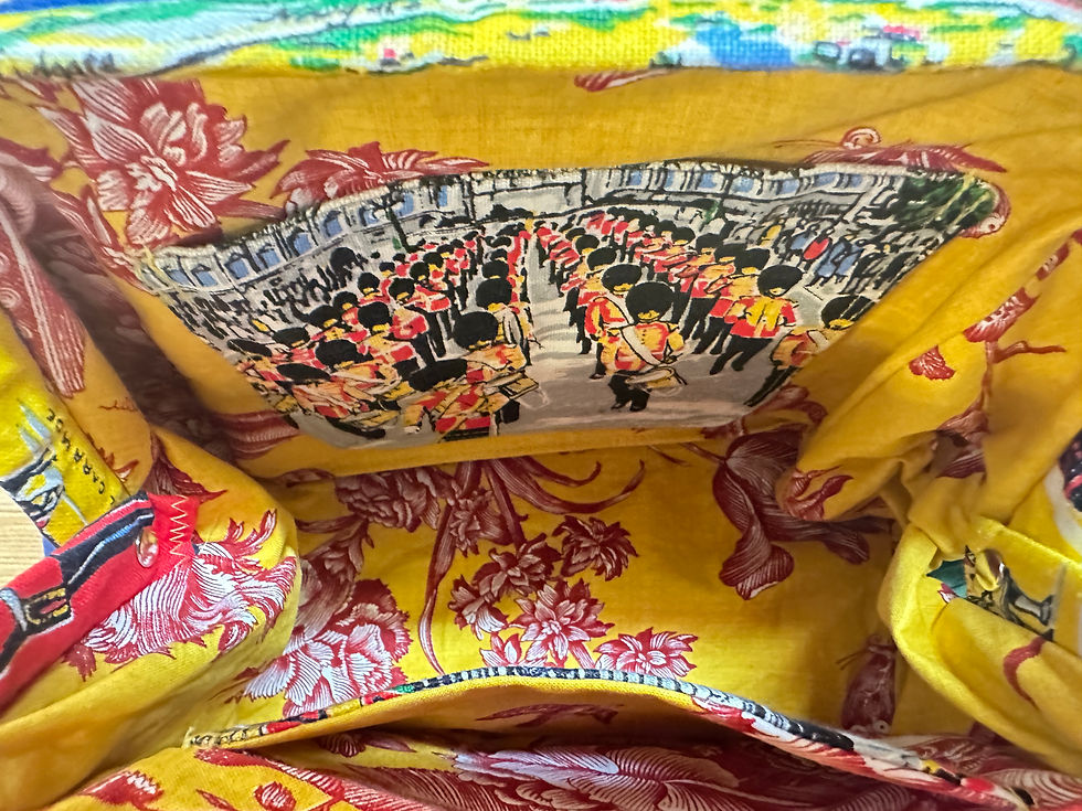 Thumbnail: London tea towel dot bag