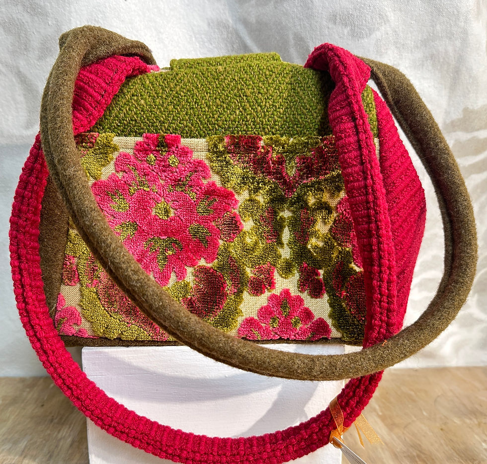 Thumbnail: p & g cut velvet dot bag