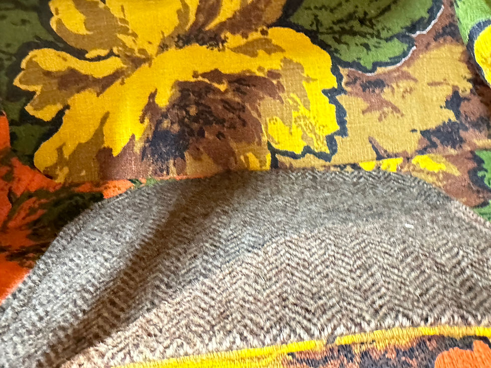 Thumbnail: Earth Harris Tweed Ice Flow Dot Bag