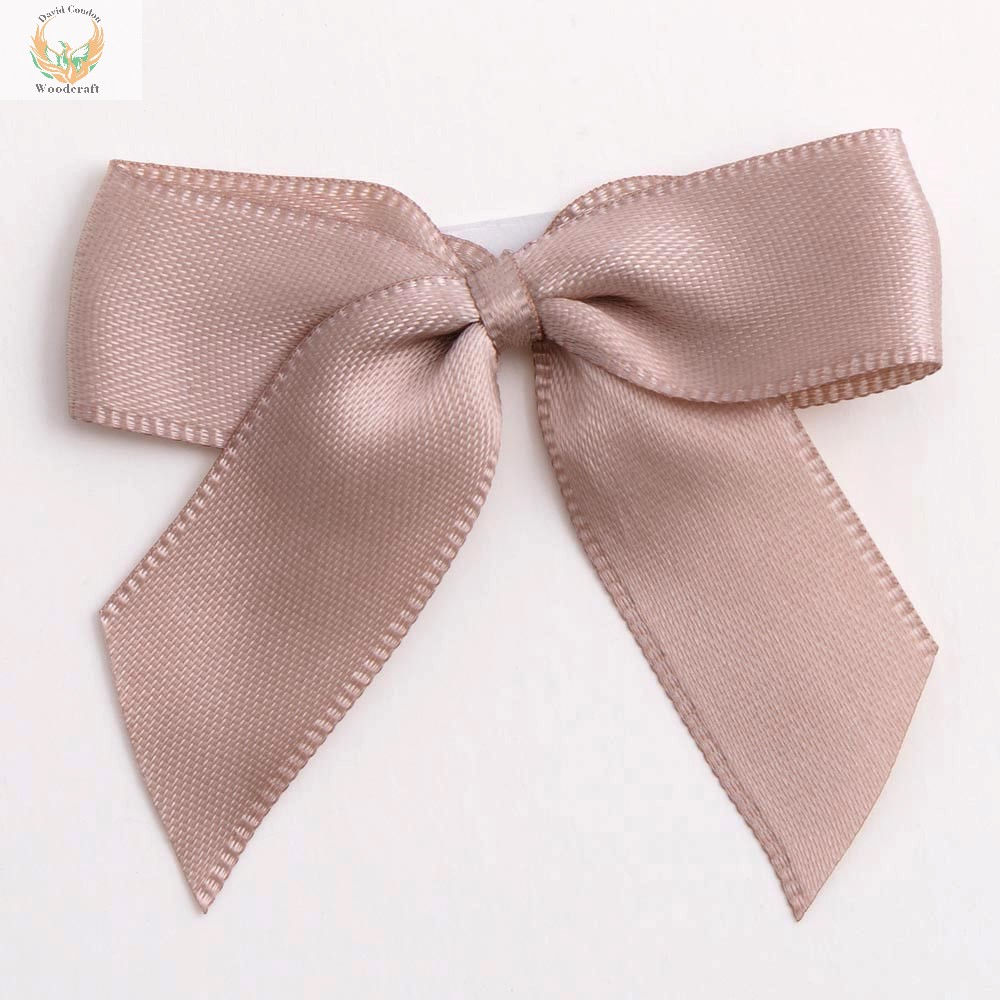 Taupe 5cm Satin Ribbon Bows