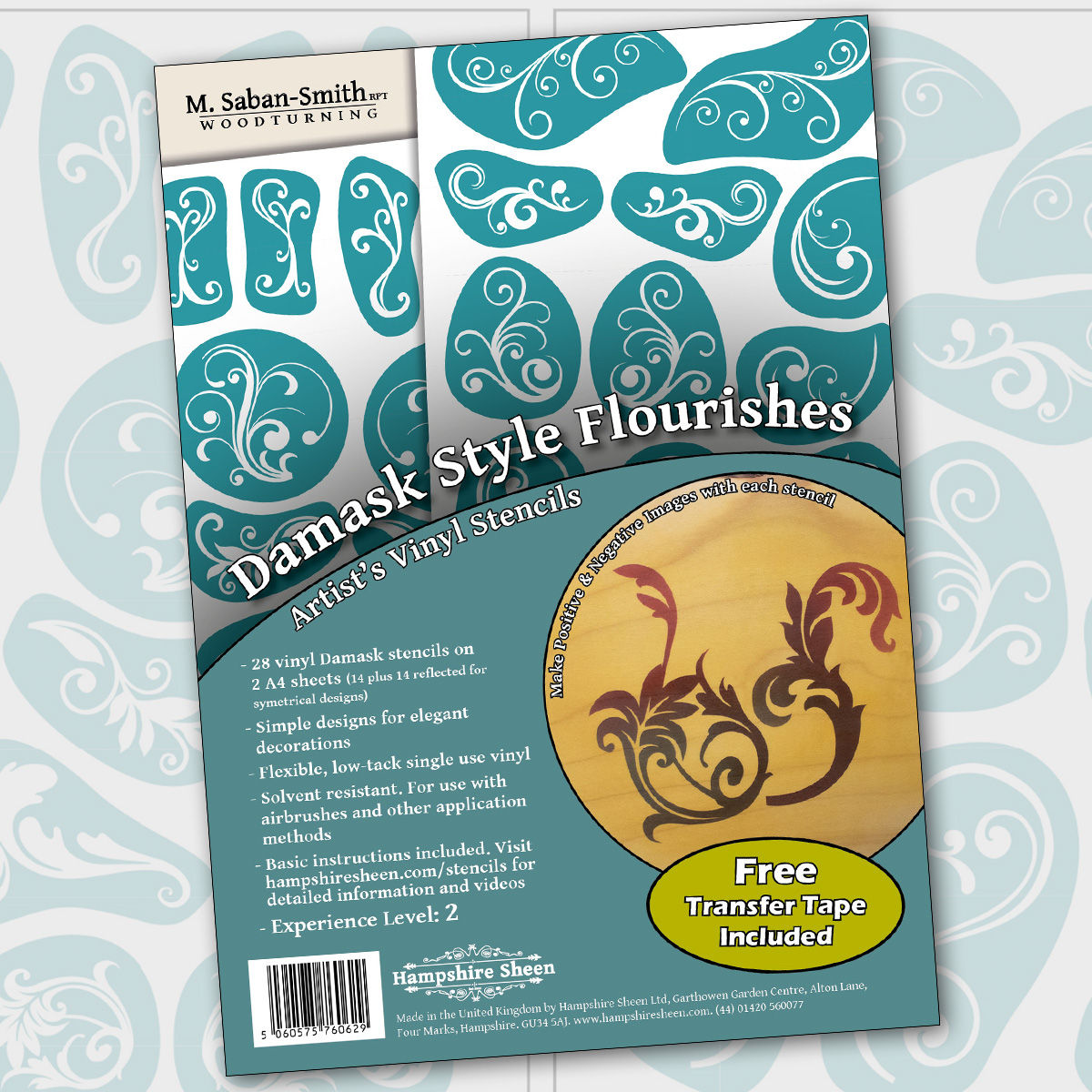 Damask Flourish Stencils Set