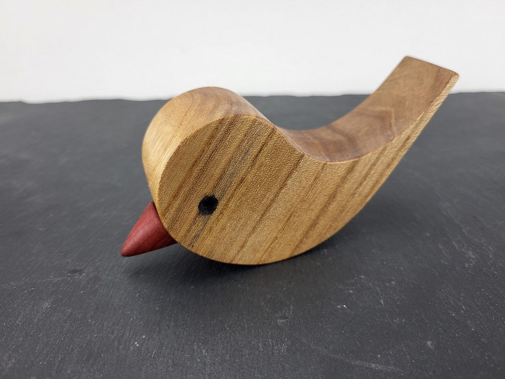 Bird Shaped Doorstop in Irish Hardwood