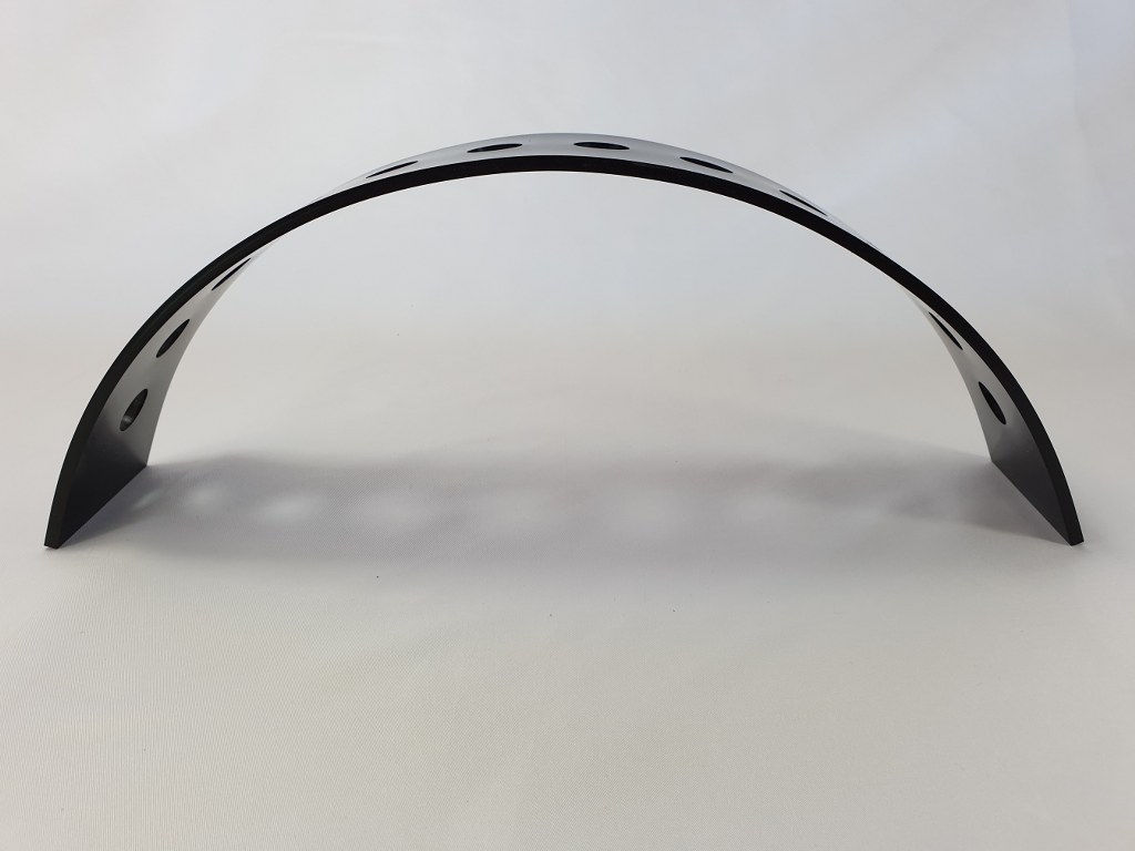 Arched Bottlestopper 12 piece Black Acrylic Display Stand