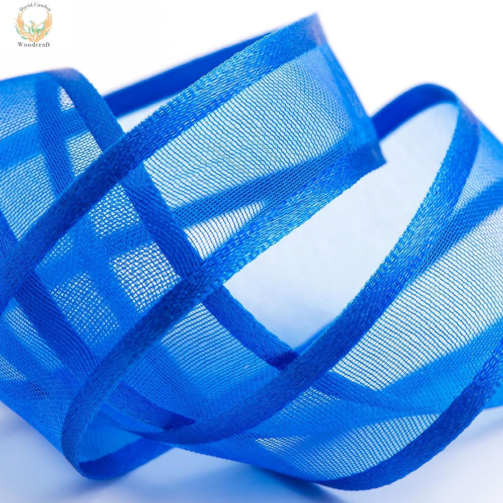 10mm Royal Blue Satin Edge Organza Ribbon x 25m