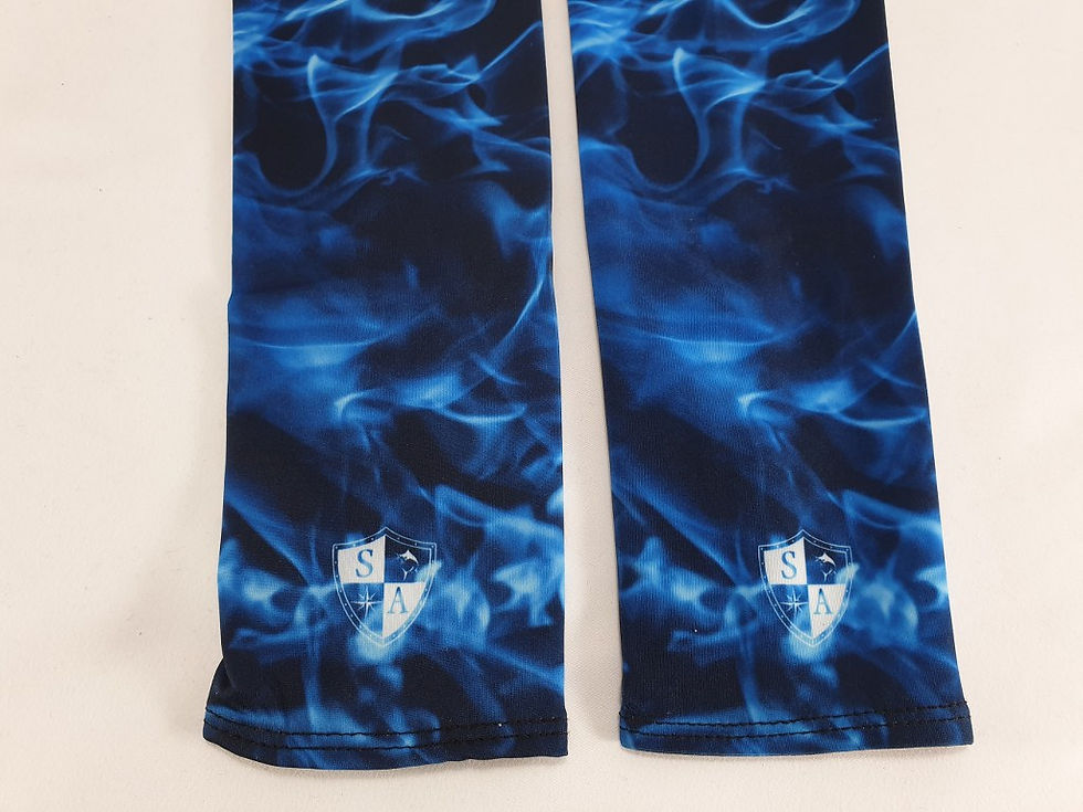 Thumbnail: Blue Flames Pair of  Arm Sleeves