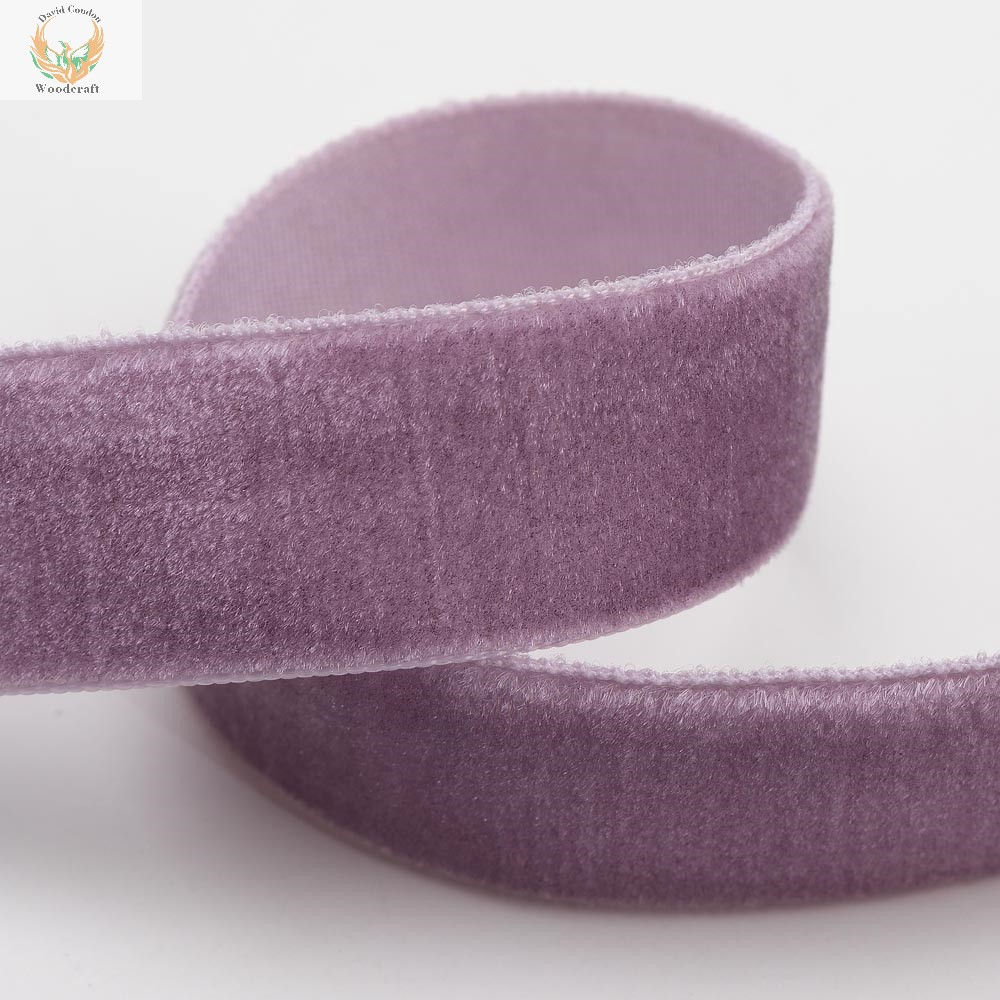 25mm Vintage Lilac Velvet Ribbon - 10m Reel