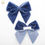 Thumbnail: Navy 10cm Velvet Ribbon Bow Self Adhesive 6 Pack