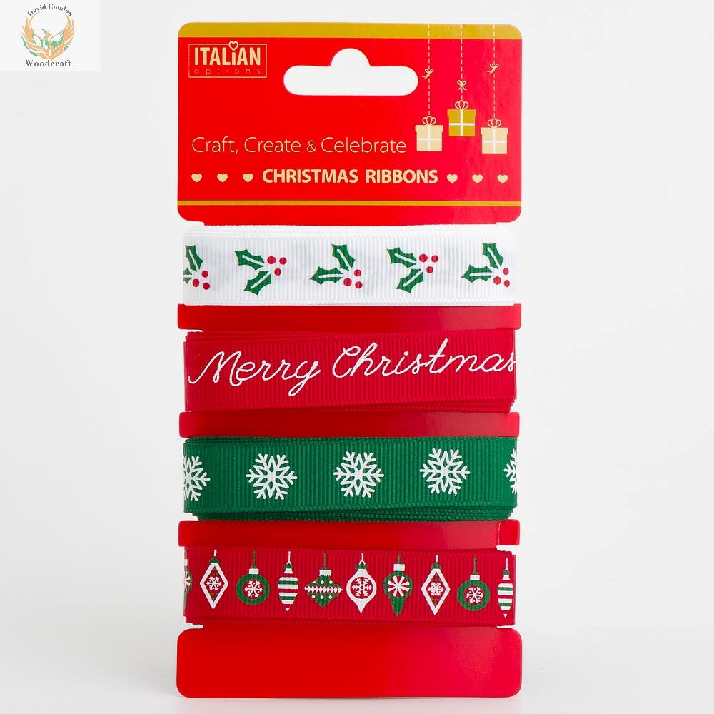 Traditional Christmas Ribbons – 8M (4 Designs x 2M)