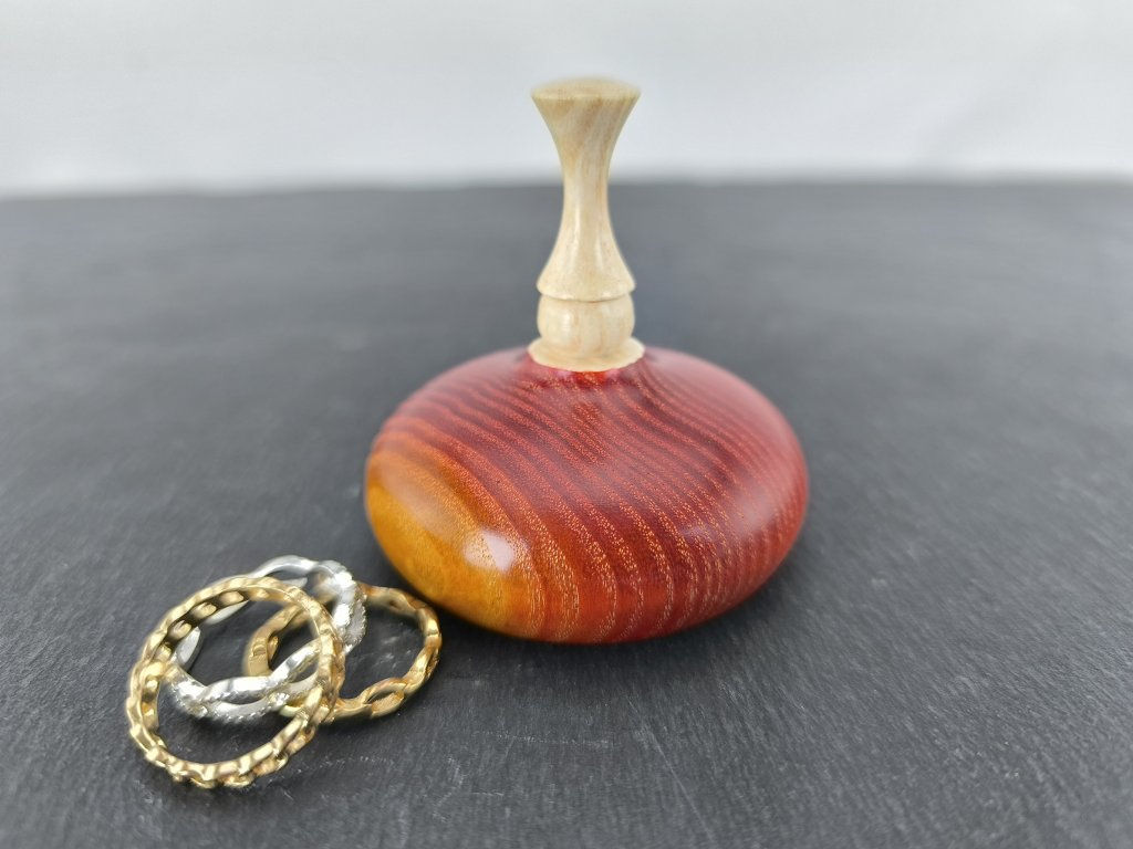 Coloured Irish Ash Ring Holder – Evening Glow in Kerry