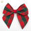 Thumbnail: 10cm Tartan Bow – Red/Green – (Self Adhesive) – 6 Pack – 38mm Ribbon