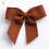Thumbnail: 5cm Brown Grosgrain Ribbon Bows – (Self Adhesive) – 12 Pack