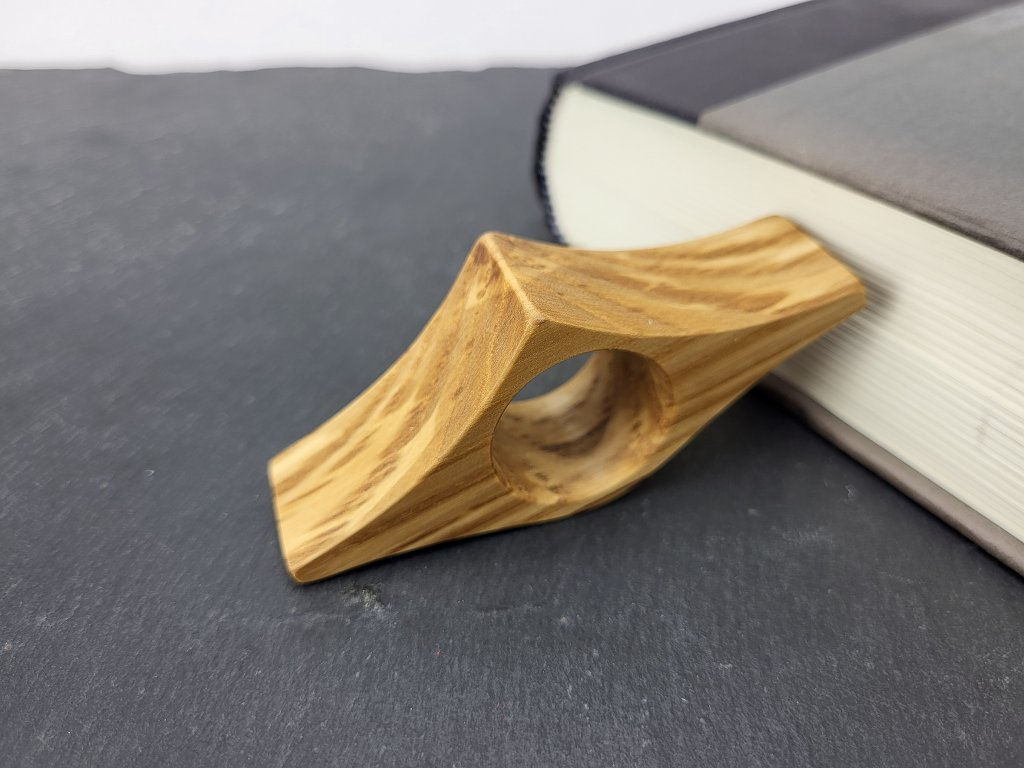 Thumb Book Holder in Irish Hardwood