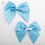 Thumbnail: Pale Blue 10cm Grosgrain Ribbon Bow Self Adhesive 6 Pack