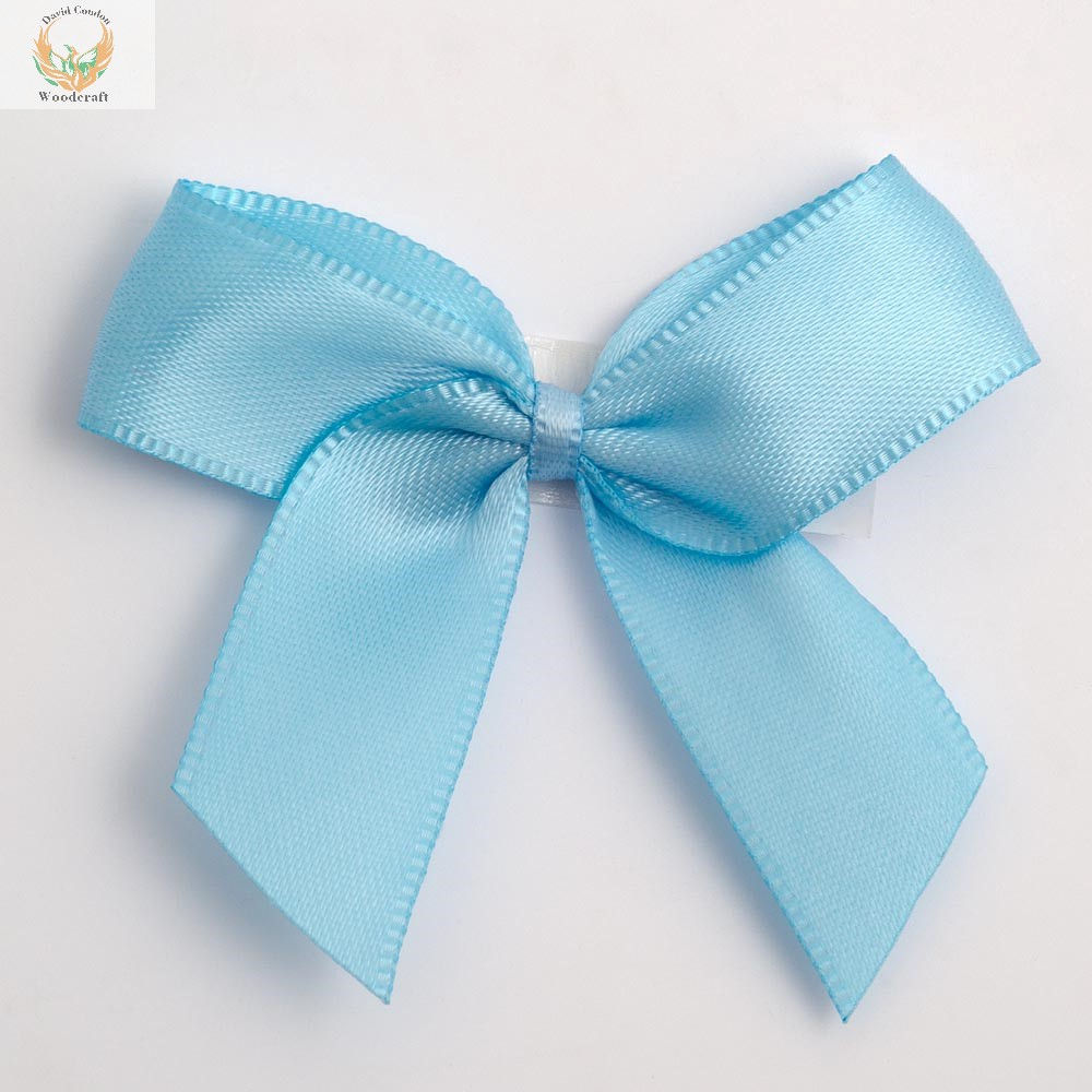 Pale Blue 5cm Satin Ribbon Bows