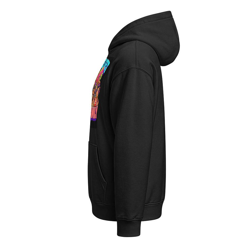 Thumbnail: Unisex relaxed mid-weight hooded sweatshirt