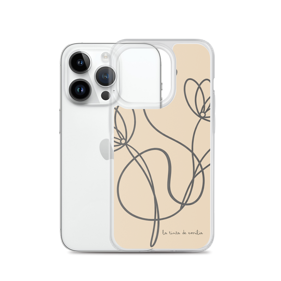 Thumbnail: Funda iPhone® flores - beige
