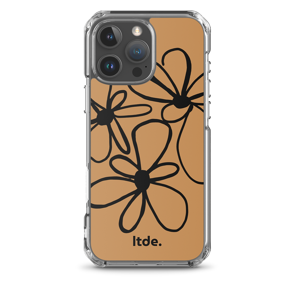 Thumbnail: Funda iPhone® flores - marrón