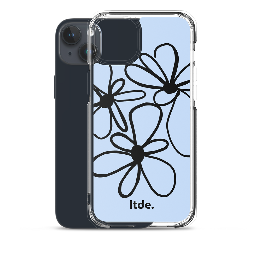 Thumbnail: Funda de iPhone® flores - azul
