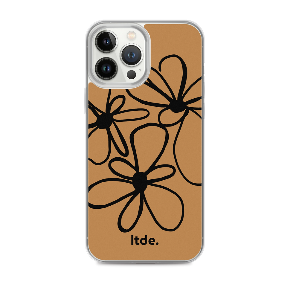 Miniatura: Funda iPhone® flores - marrón