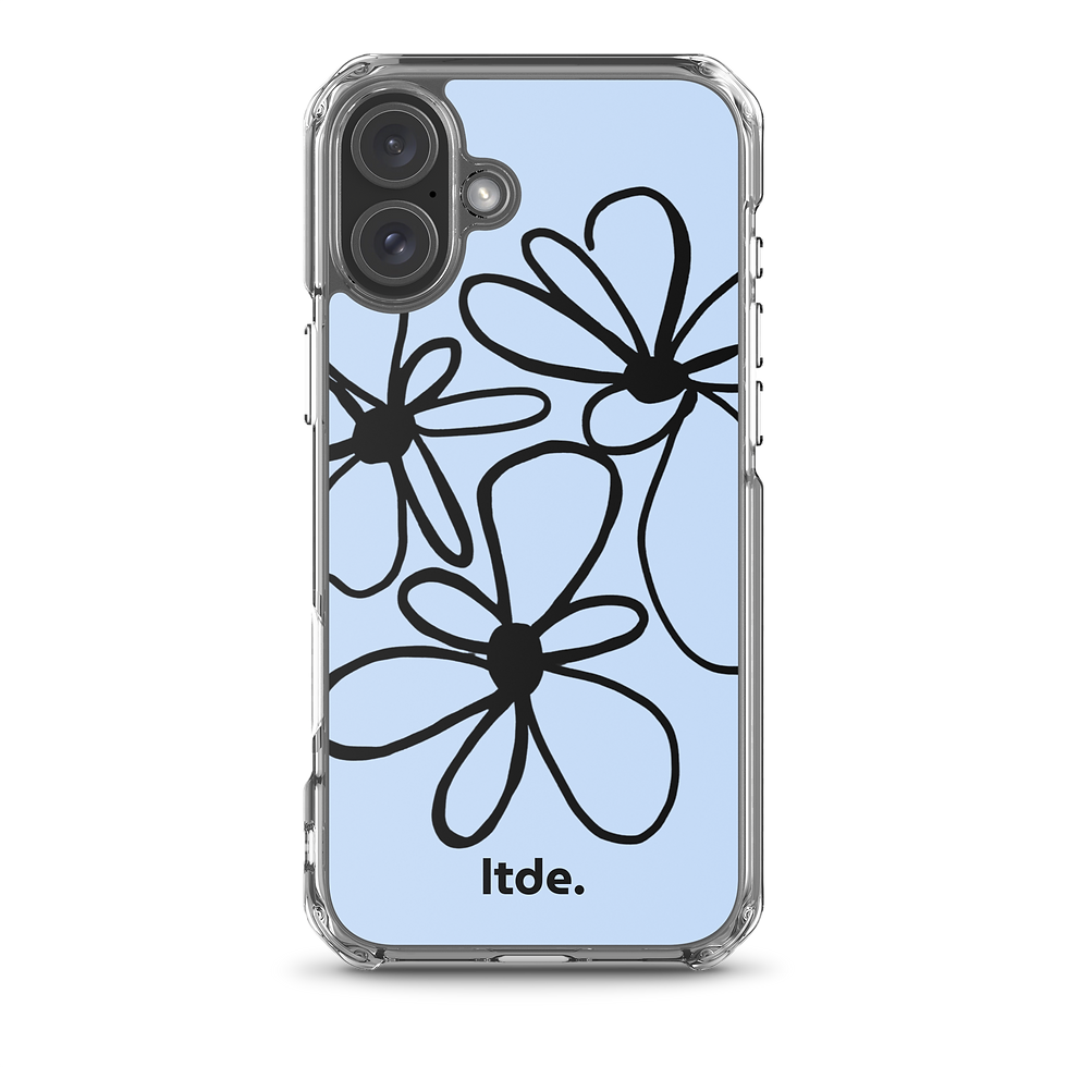 Thumbnail: Funda de iPhone® flores - azul