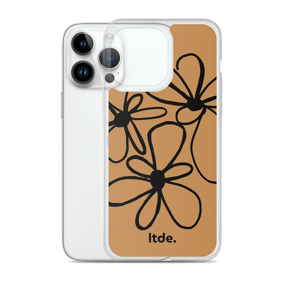 Thumbnail: Funda iPhone® flores - marrón