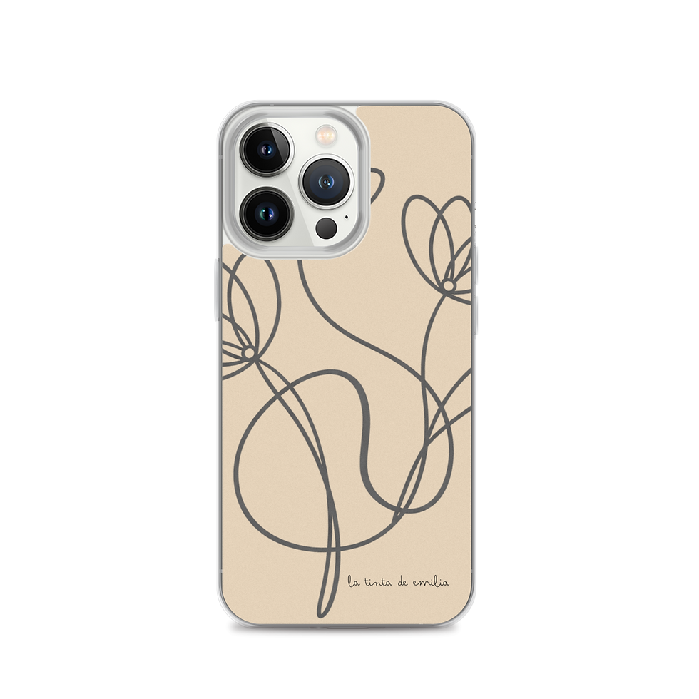 Thumbnail: Funda iPhone® flores - beige