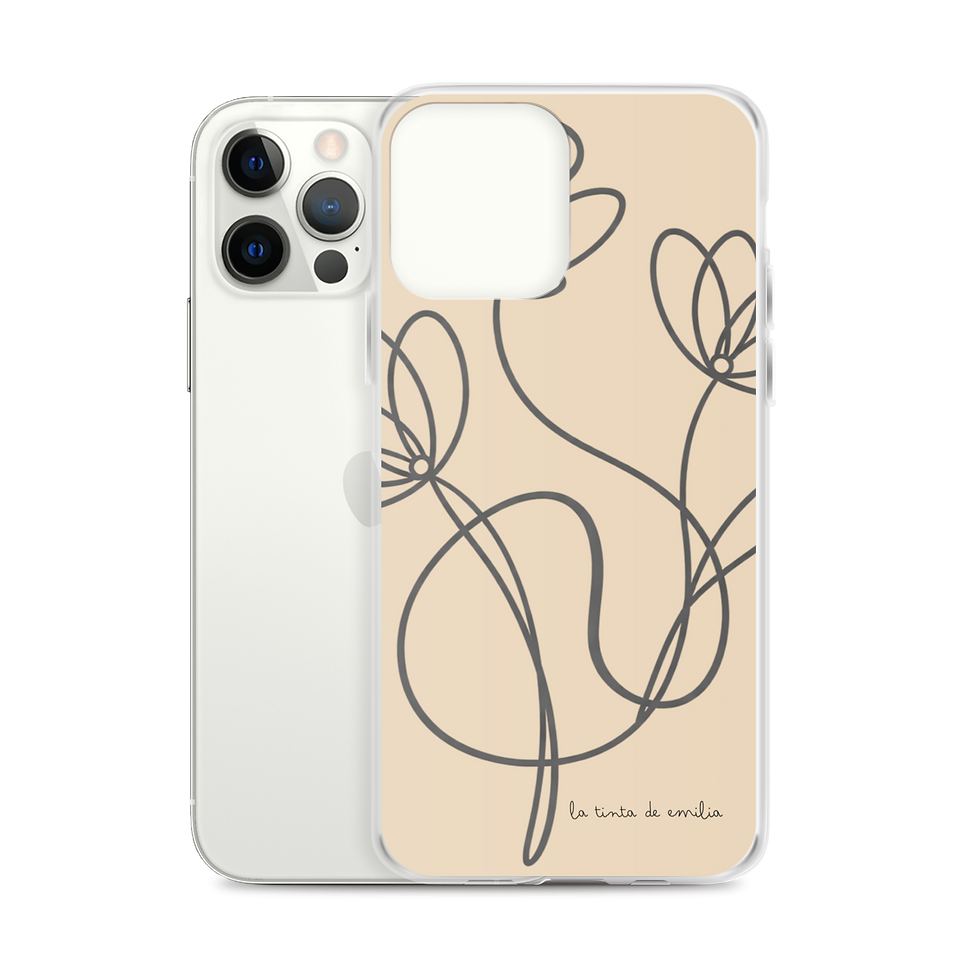 Thumbnail: Funda iPhone® flores - beige