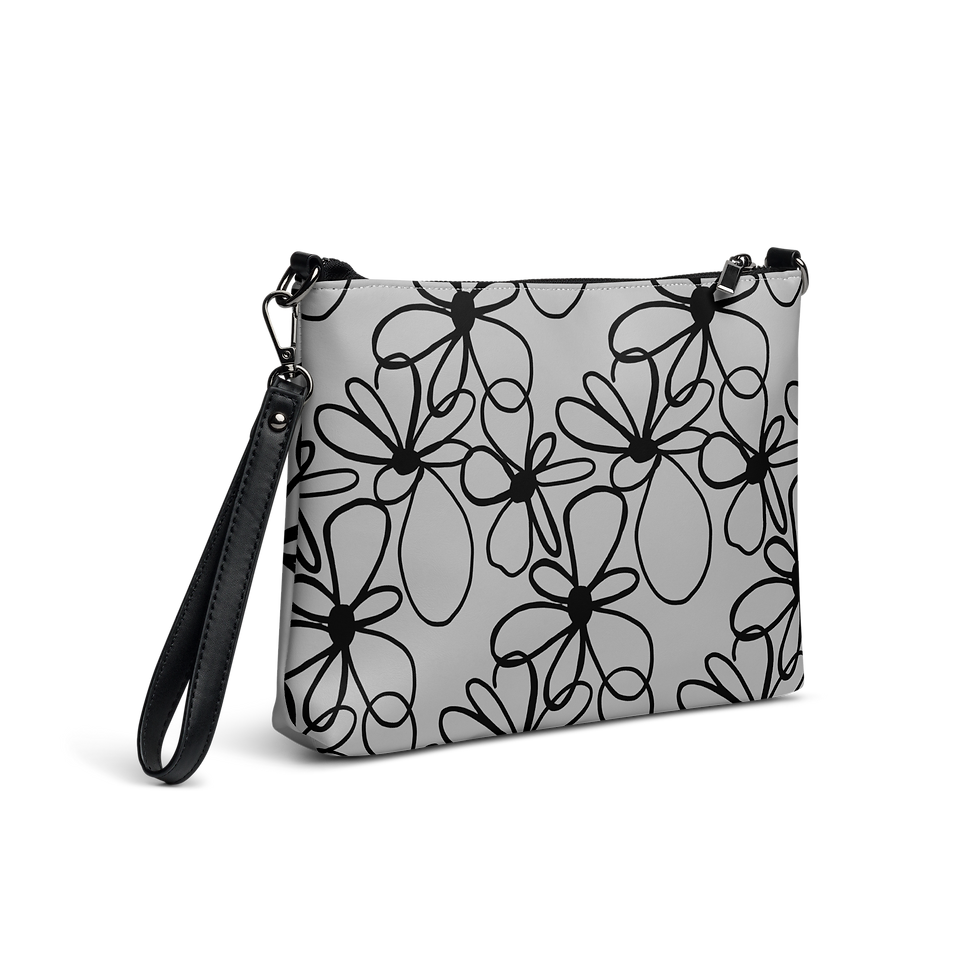 Miniatura: Bolso flores - plata