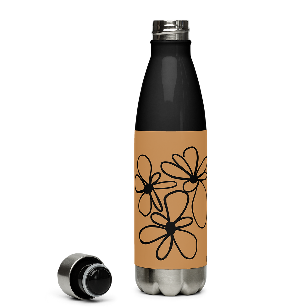 Thumbnail: Botella flores - marrón
