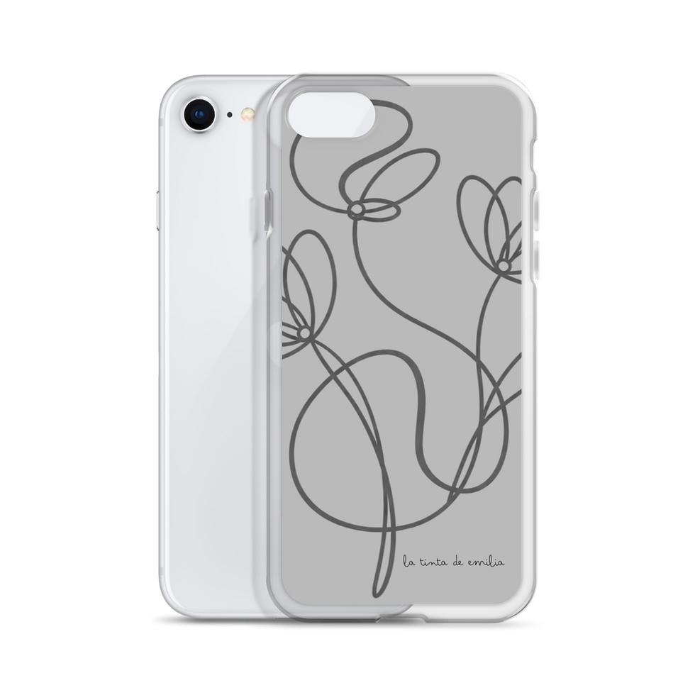 Miniatura: Funda iPhone® flores - plata
