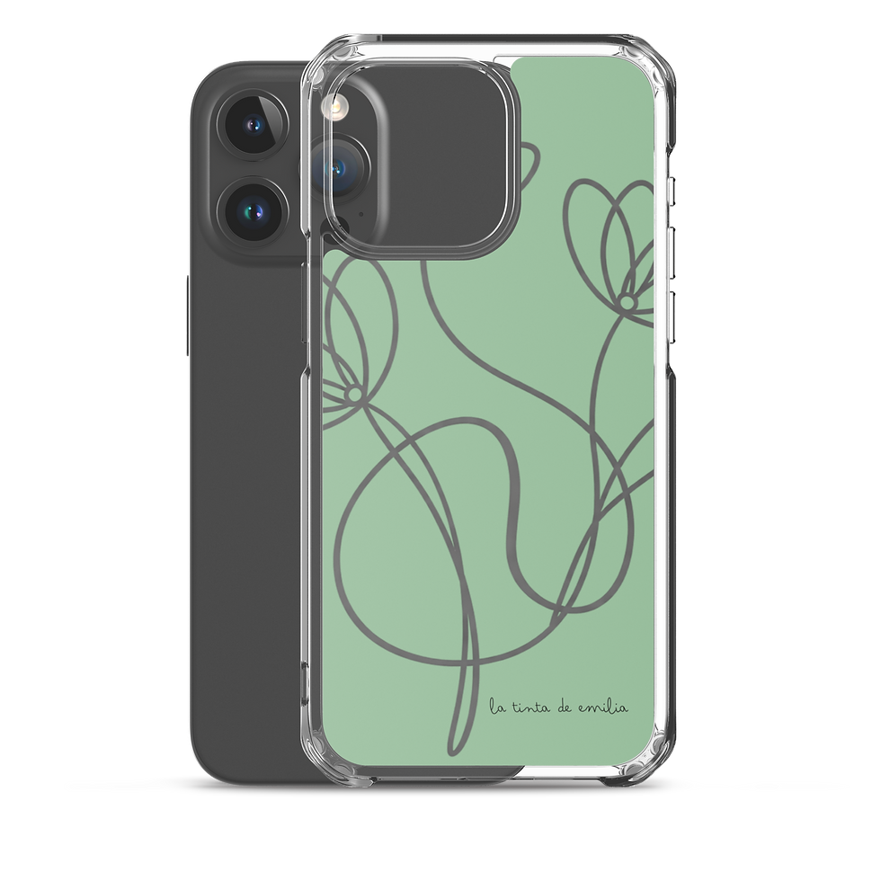 Thumbnail: Funda iPhone® flores - verde