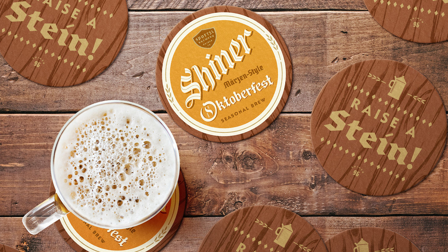 Shiner Oktoberfest Beer Coaster