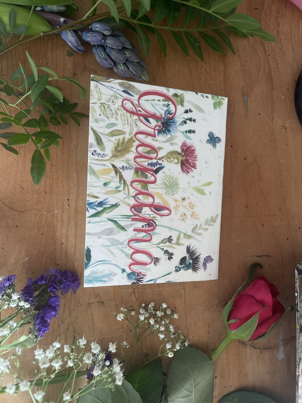 Thumbnail: Grandma Plantable Mother’s Day card 