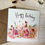 Thumbnail: Happy birthday flower patch square greeting card 