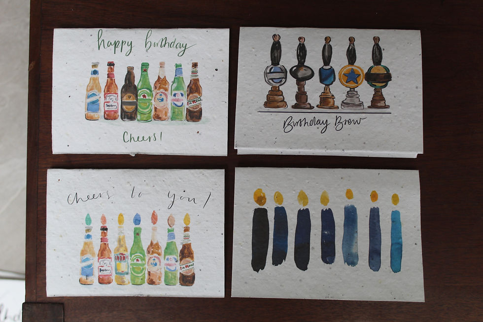 Thumbnail: Plantable Greetings Card, Birthday Beers