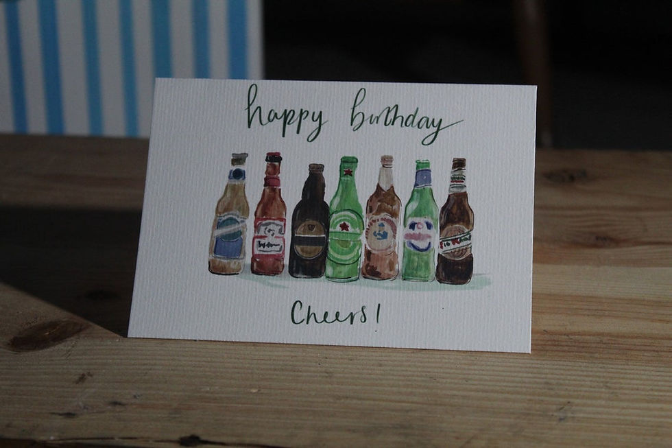 Beer bottles Card
