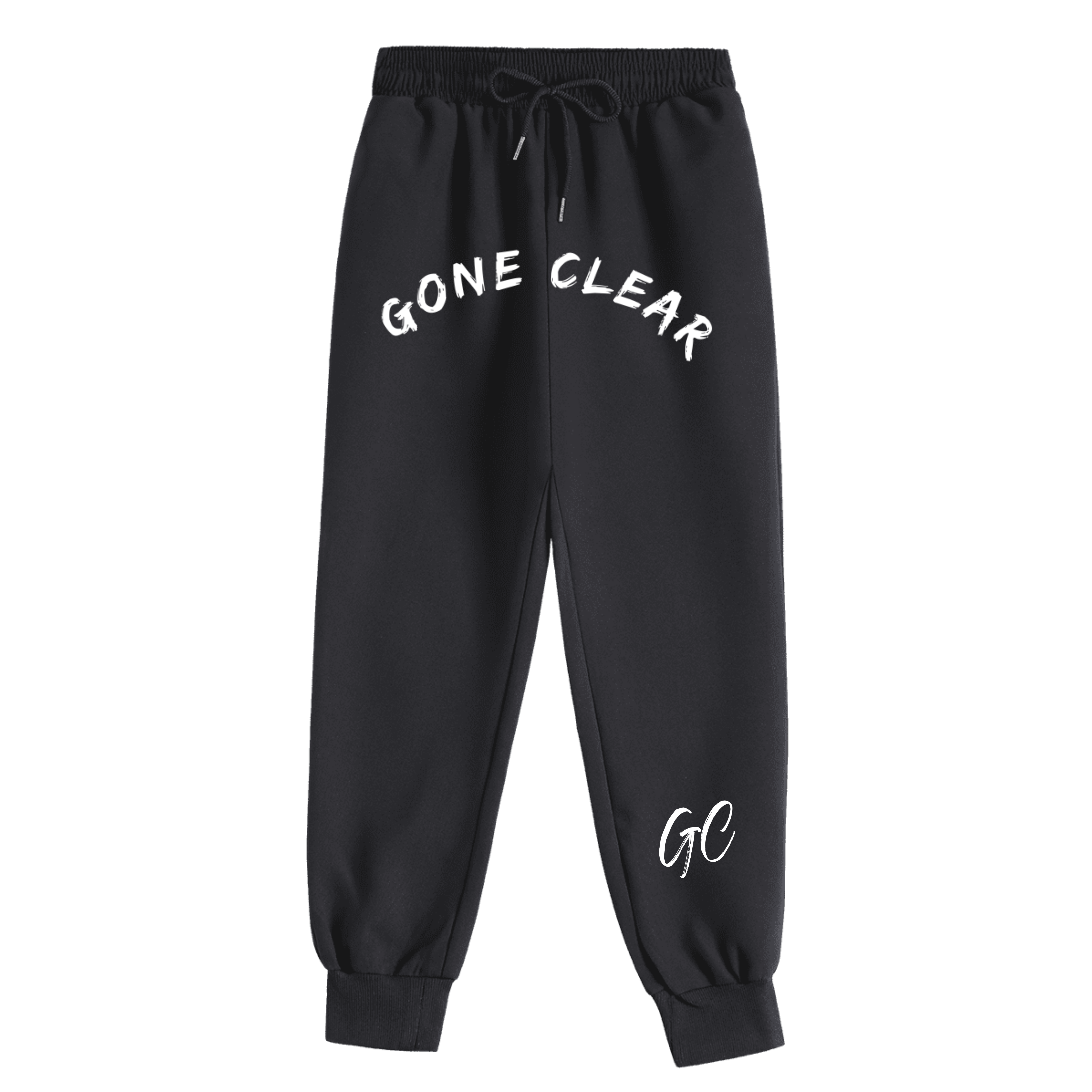 Gone Clear Black Adult Joggers