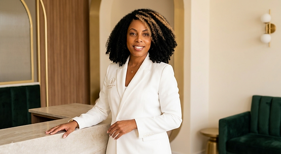 Portrait of Junon Serrano, Certified Clinical Trichologist and founder of Flourishing Follicle.
