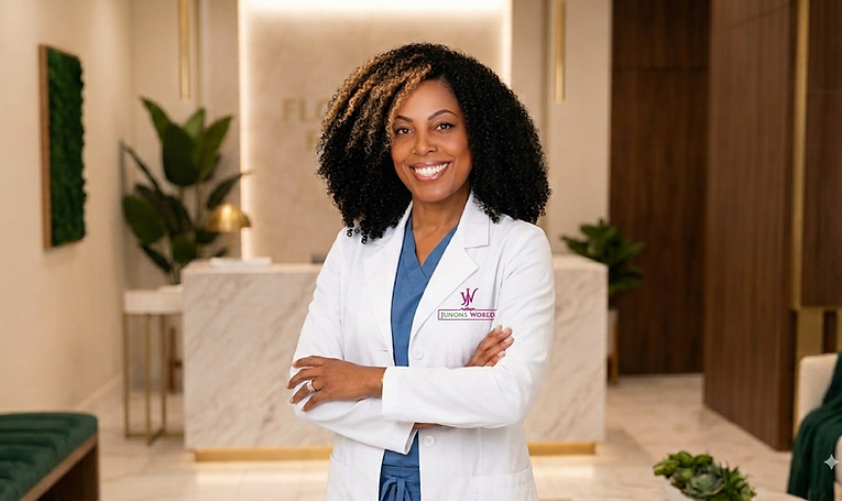 Junon Serrano, Certified Clinical Trichologist and founder of Flourishing Follicle.
