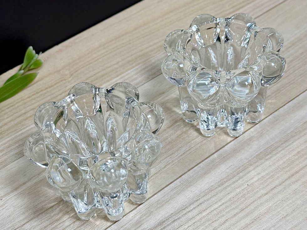 Thumbnail: Crystal Candle Holders (Pair)
