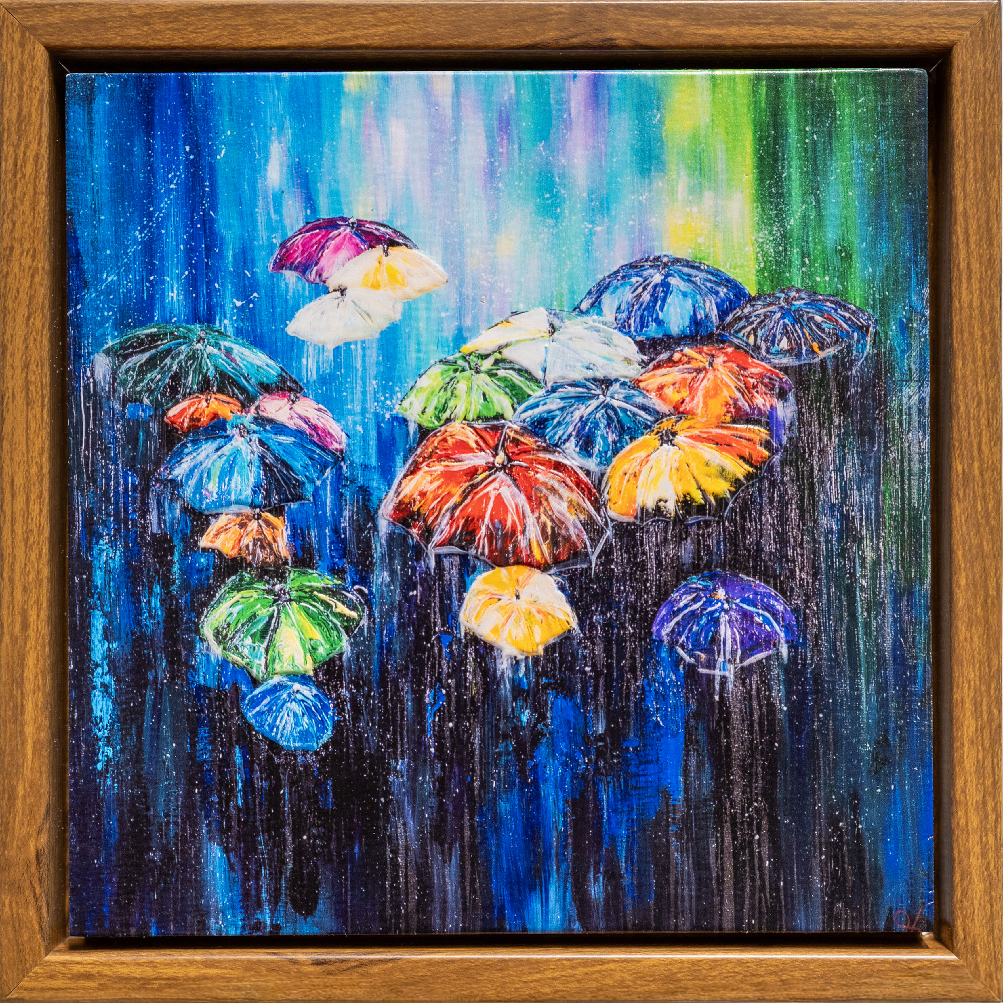 Umbrella Effect Textured Print