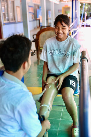 Portrait of program participant of HI programs Cambodia