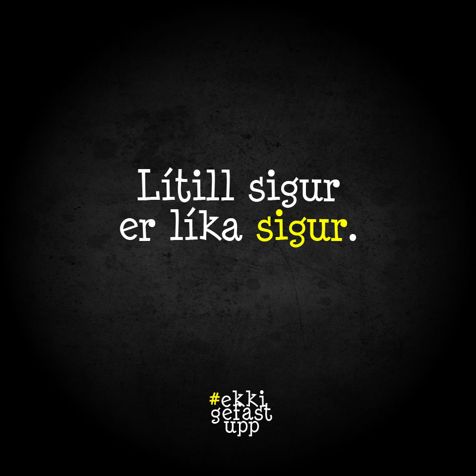 Lítill sigur er líka sigur.