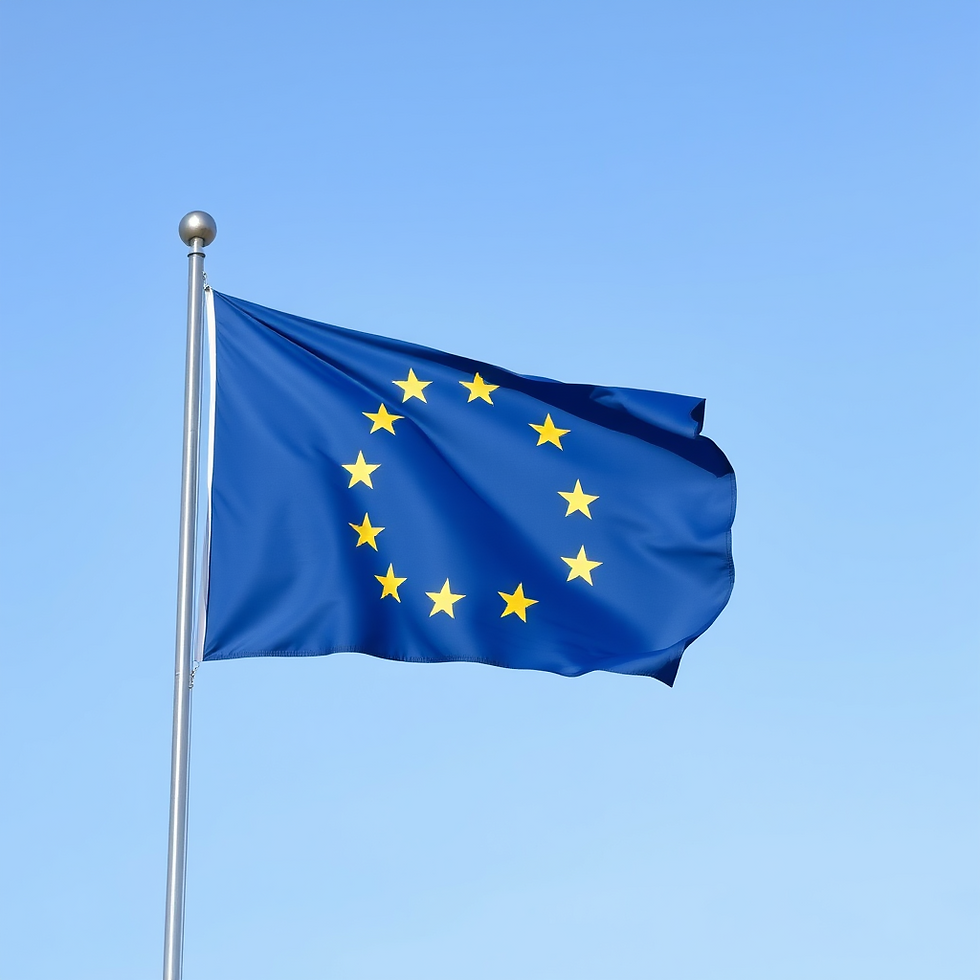 Europe flag standing on a pole.png